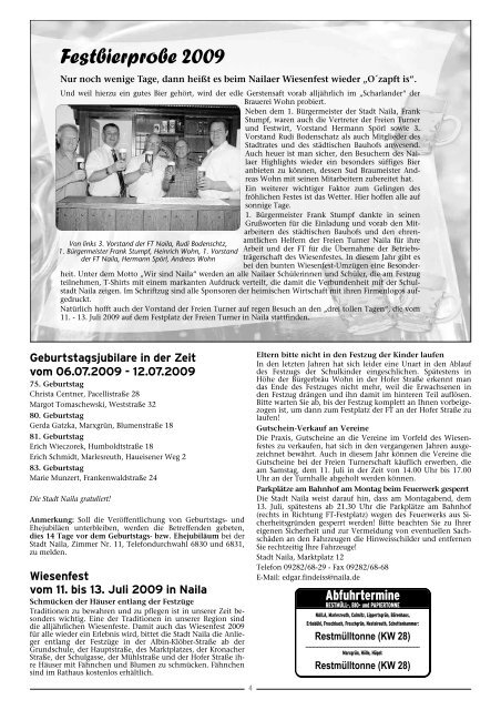 Ausgabe 27/2009 vom 03.07.2009 - Stadt Naila
