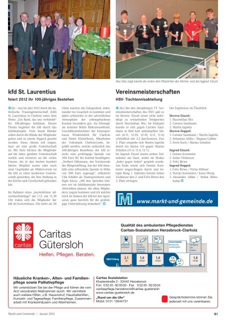 Januar 2012 - Gewerbeverein Herzebrock-Clarholz