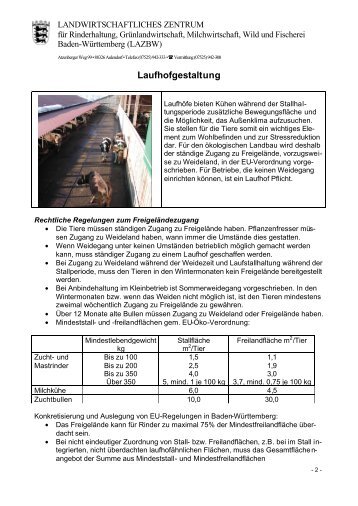 Merkblatt Laufhofgestaltung