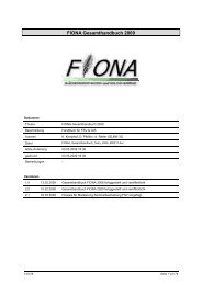 FIONA Gesamthandbuch 2009 - Informationsdienst der ...