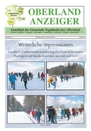 OBERLAND ANZEIGER - Gemeinde Vogtländisches Oberland