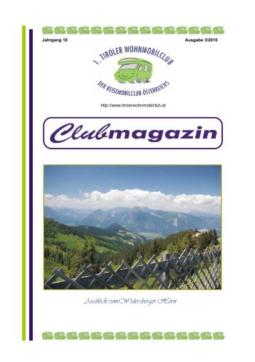 Clubmagazin 3.2010 - Wohnmobilclub