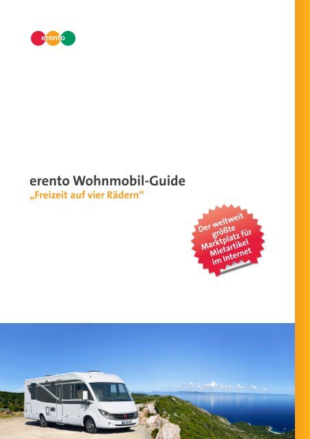 Wohnmobil-Guide anschauen und ausdrucken (PDF) - Erento