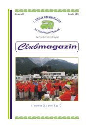 Clubmagazin 3.2012 - Wohnmobilclub