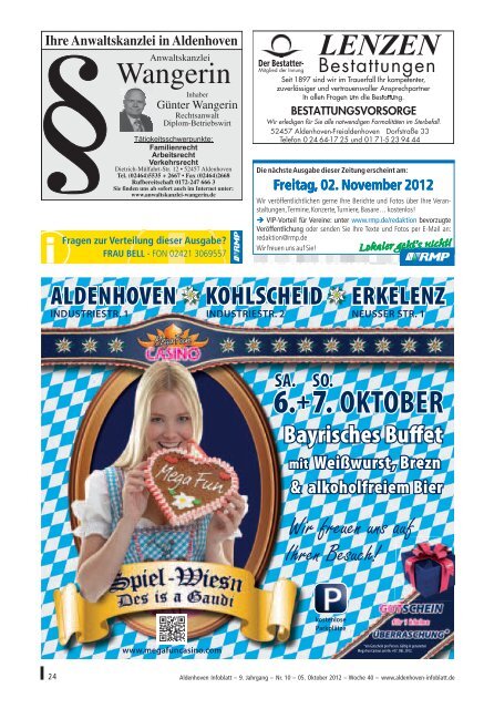 Ausgabe Oktober 2012 / Nummer 10 / Woche 40 - Gemeinde ...