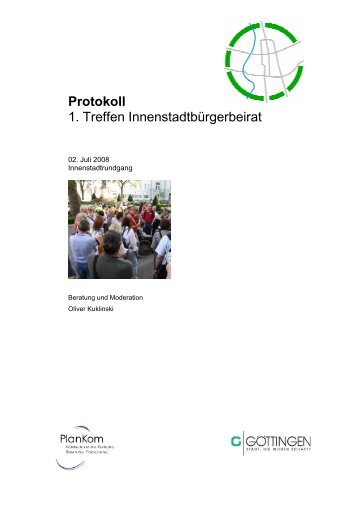 Protokoll 1. Treffen Innenstadtbürgerbeirat