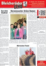 Herzenssache: Grüne Damen - Nordhäuser Wochenchronik