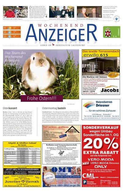 Wochenend Anzeiger - Geesthachter Anzeiger