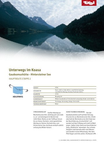 Unterwegs im Koasa (application/pdf) - Tirol