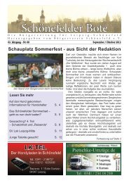 Schönefelder Bote - Bürgerverein Schönefeld eV