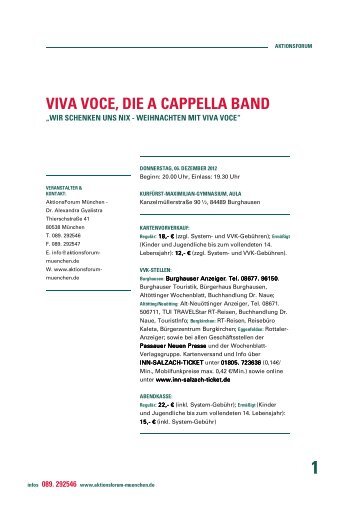 viva voce, die a cappella band