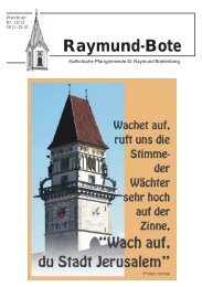Raymund-Bote - Pfarrei Breitenberg