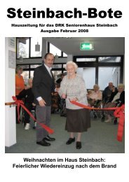 Steinbachbote Drk Seniorenhaus Steinbach