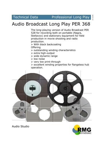 Audio Broadcast Long Play PER 368 - Wittner Kinotechnik