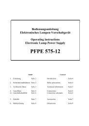 PFPE 575-12 - Wittner Kinotechnik
