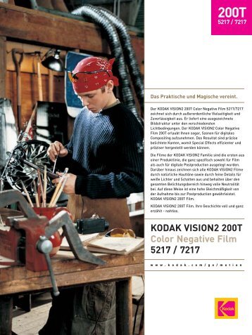KODAK VISION2 200T Color Negative Film 5217 / 7217 - Wittner ...