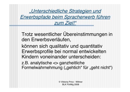 „Spracherwerb unter den Bedingungen von Mehrsprachigkeit“