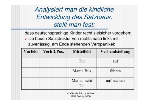 „Spracherwerb unter den Bedingungen von Mehrsprachigkeit“