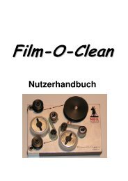 Film-O-Clean - Handbook german - Wittner Kinotechnik