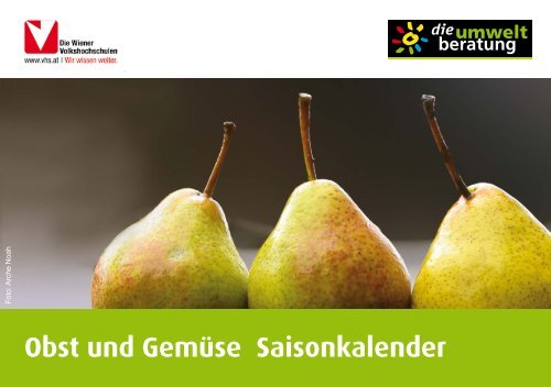 Obst und Gemüse Saisonkalender - Umweltberatung