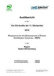 Auditbericht - PEFC Deutschland e.V