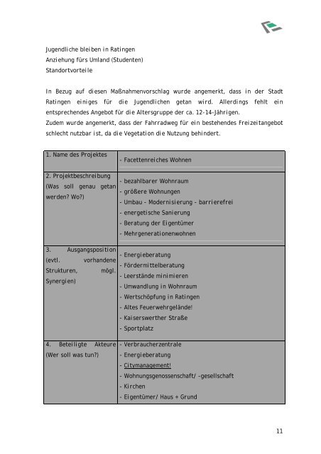 Dokumentation 2. Workshop - Stadt Ratingen