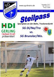 Steilpass SG Di/Na/Tro - SG Brunslar/Wolfershausen