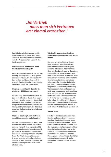 Unser Jahresbericht 2009 - Sparkasse LeerWittmund