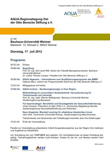 Programm - Otto Benecke Stiftung eV