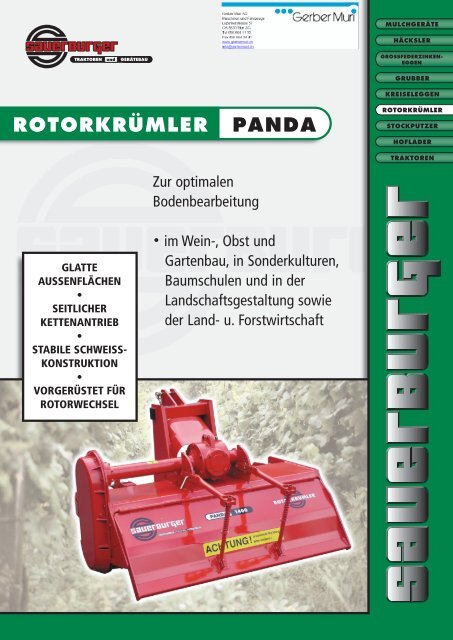 ROTORKRÜMLER PANDA - Sauerburger