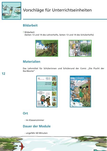 Lehrmittel zum Comic Die Flucht der Iba-Bäume - Stiftung Bildung ...