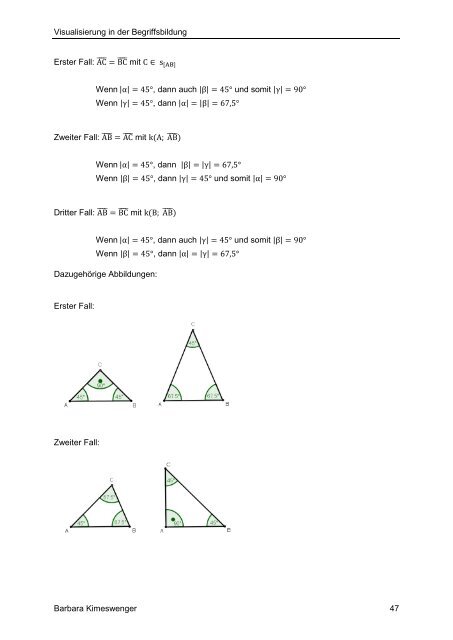 Visualisierung in der mathematischen Begriffsbildung - PBworks