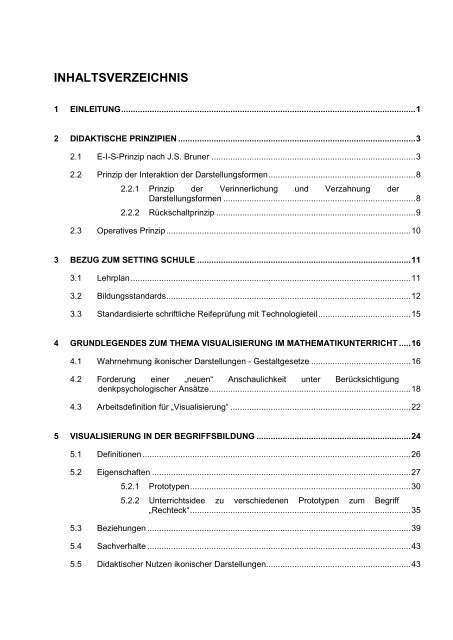 Visualisierung in der mathematischen Begriffsbildung - PBworks