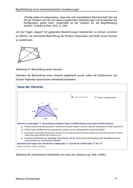 Visualisierung in der mathematischen Begriffsbildung - PBworks