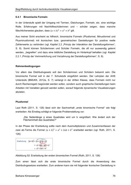 Visualisierung in der mathematischen Begriffsbildung - PBworks