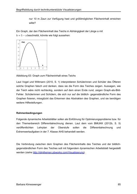 Visualisierung in der mathematischen Begriffsbildung - PBworks