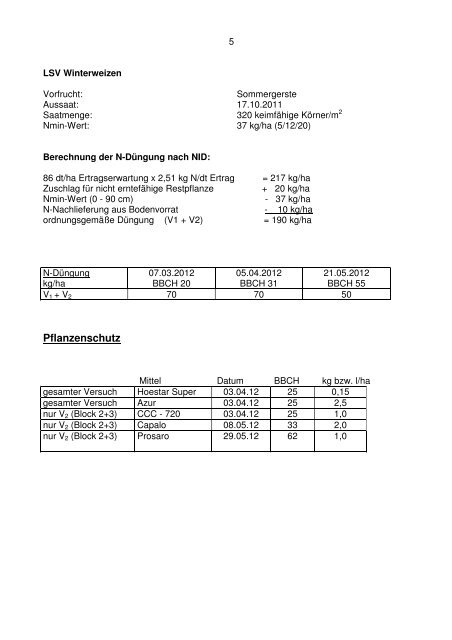 Versuchsfeldführer 2012 gesamt - Baden-Württemberg