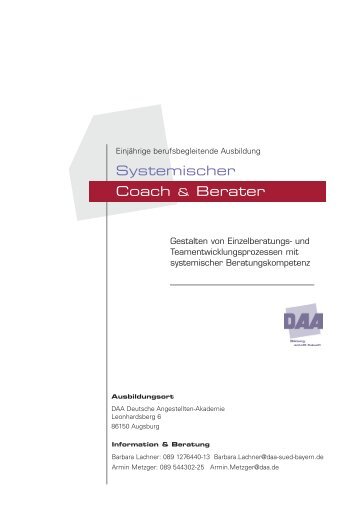 Systemischer Coach & Berater - DAA