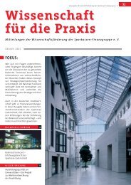 Wissenschaft für die Praxis - Sparkassen-Finanzgruppe eV