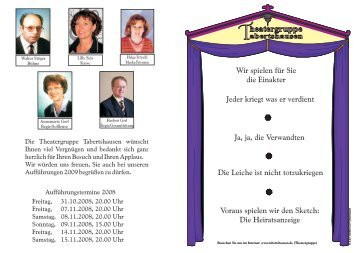 Unser Programmheft 2008 - Tabertshausen