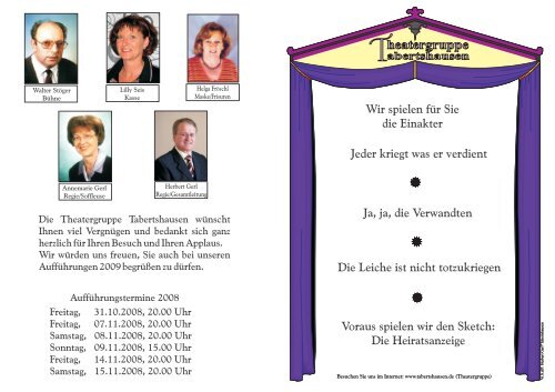Unser Programmheft 2008 - Tabertshausen