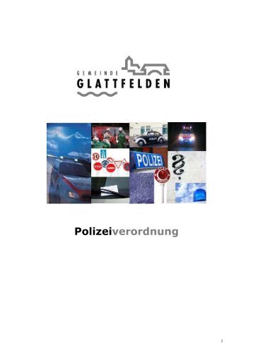 Polizeiverordnung - Glattfelden