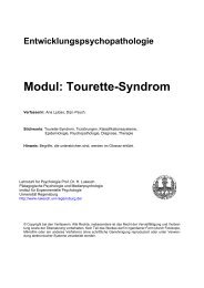 Modul: Tourette-Syndrom - InteressenVerband Tic und Tourette ...