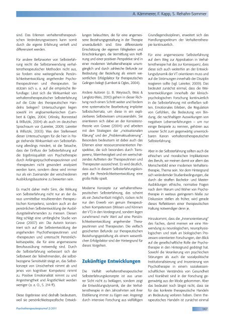 Psychotherapeutenjournal 2/2011 - medhochzwei Verlag GmbH