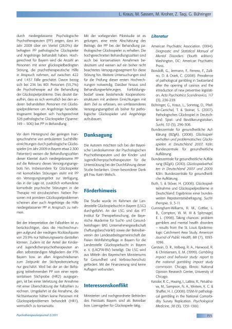 Psychotherapeutenjournal 2/2011 - medhochzwei Verlag GmbH