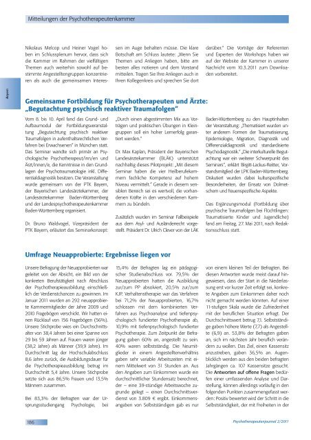 Psychotherapeutenjournal 2/2011 - medhochzwei Verlag GmbH