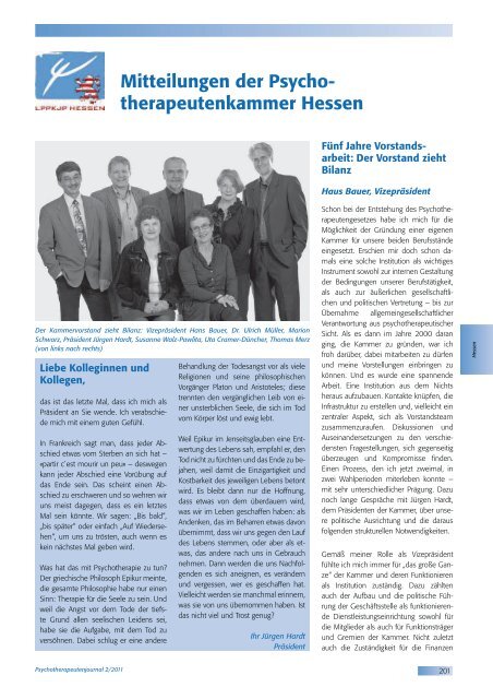 Psychotherapeutenjournal 2/2011 - medhochzwei Verlag GmbH