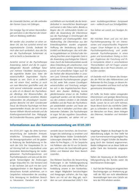 Psychotherapeutenjournal 2/2011 - medhochzwei Verlag GmbH