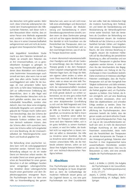 Psychotherapeutenjournal 2/2011 - medhochzwei Verlag GmbH