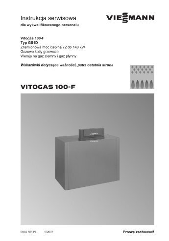 IS Vitogas 100-F GS1D 72-140kW - Viessmann